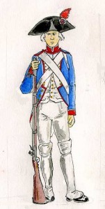 Fusilier de la Garde nationale (1791). © Khaerr, 2008.