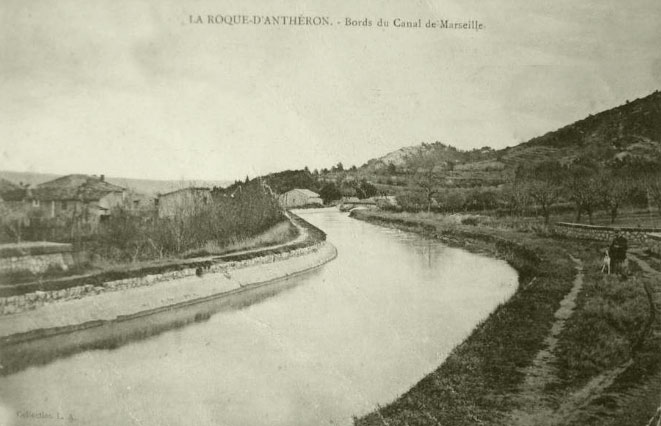 Le canal à La Roque. DR.