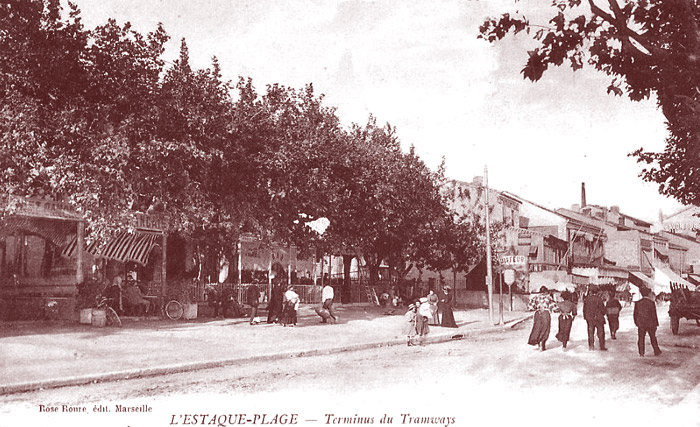 Le terminus du tramway à l'Estaque. DR.