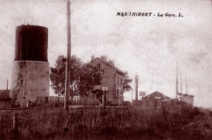 La gare de Mas-Thibert vers 1914. DR.