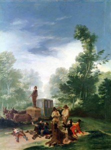 Attaque d'une diligence, Francisco de Goya, 19e siècle, DR.