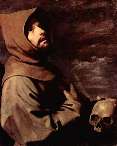 Saint François d'Assise en tenue de capucin (Francisco de Zurbarán, 1658).