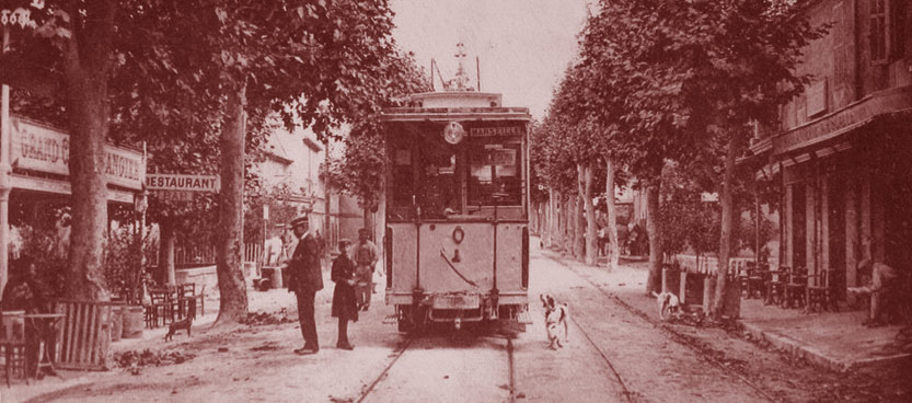Le tramway à Luynes. DR.