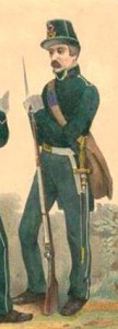 Un garde forestier en 1841. DR.