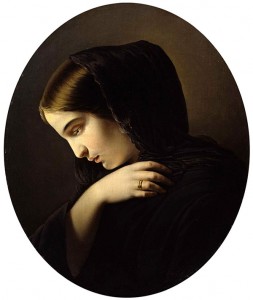 Yakov Kapkov, Femme en deuil, 1831.