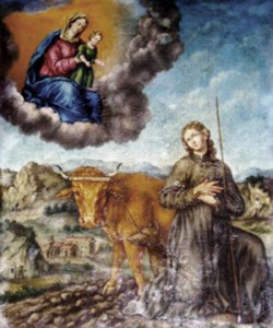 "Saint-Gens et la Vierge", tableau de l'église Saint-Didier de Monteux.