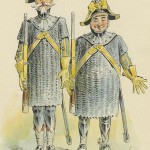 Geneviève de Brabant, opéra-bouffe de Jacques Offenbach,  Les gendarmes Grabuge et Pitou, dessin de Draner (1833-1926), 1867,  Bibliothèque nationale de France.